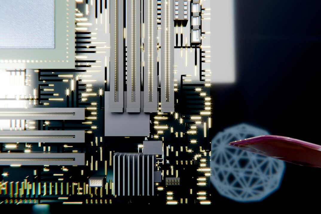 futuristic digital world